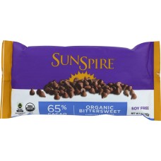 SUNSPIRE: Bittersweet Chocolate Baking Chips, 9 oz