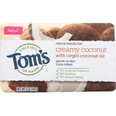 TOMS OF MAINE: Soap Bar Coconut, 5 oz