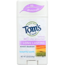 TOMS OF MAINE: Natural Long Lasting Women's Deodorant Beautiful Earth, 2.25 Oz