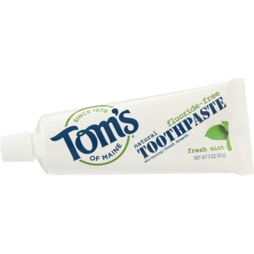 TOMS OF MAINE Fresh Mint Fluoride Free Whitening Toothpaste, 3 oz