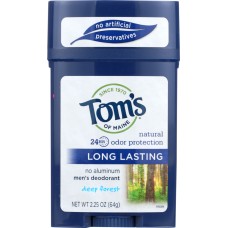 TOMS OF MAINE: Deodorant Stick Deep Forest, 2.25 oz