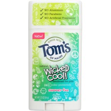 TOMS OF MAINE: Deodorant Stick Summer Fun, 2.25 oz