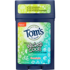 TOMS OF MAINE: Deodorant Wicked Cooll Freestyle, 2.25 oz