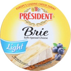 PRESIDENT: Brie Cheese Light, 7 oz