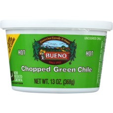 BUENO: Hot Chopped Green Chile, 13 oz
