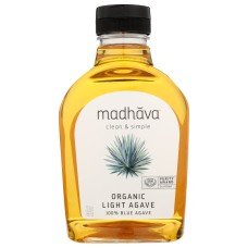 MADHAVA: Organic Golden Light Blue Agave, 23.5 oz
