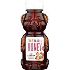 MADHAVA HONEY: Organic Honey Bear, 12 oz