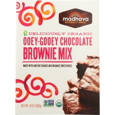 MADHAVA HONEY: Organic Ancient Grains Brownie Mix, 18 oz