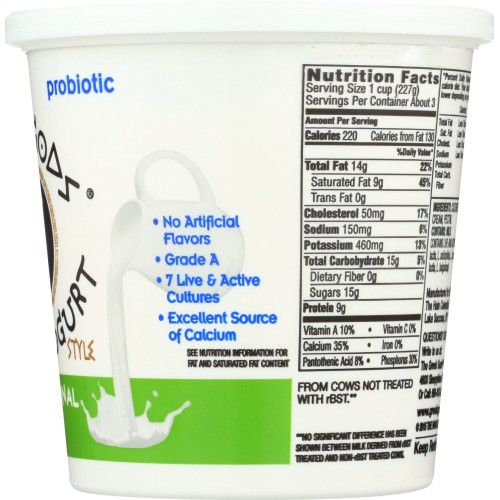 THE GREEK GODS Traditional Plain GreekStyle Yogurt, 24 oz