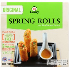 LUCKY FOODS: Original Flavor Spring Rolls, 8.5 oz