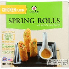 LUCKY: Chicken Flavor Spring Rolls, 8.5 oz