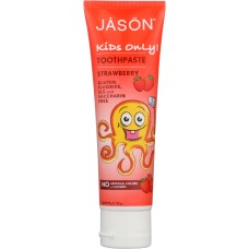 JASON: Kids Only! Natural Toothpaste Strawberry, 4.2 oz