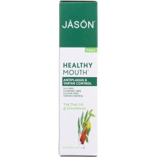 JASON: Antiplaque & Tartar Control Toothpaste Tea Tree Oil & Cinnamon, 4.2 oz