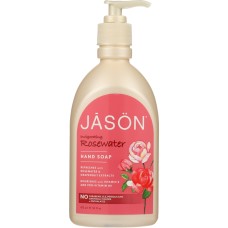JASON: Hand Soap Invigorating Rosewater, 16 oz