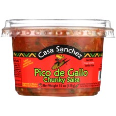 CASA SANCHEZ FOODS: Pico de Gallo Chunky Salsa, 15 oz