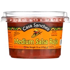 CASA SANCHEZ FOODS: Medium Salsa Roja, 15 oz