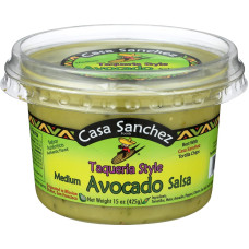 CASA SANCHEZ FOODS: Taqueria Avocado Salsa Medium, 15 oz