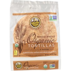 LA TORTILLA FACTORY: Whole Wheat Organic Tortillas, 7.62 oz