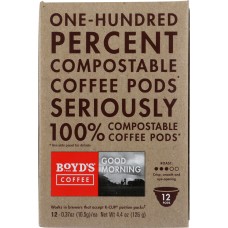 BOYDS: Good Morning Single Serve Pods, 12 cups