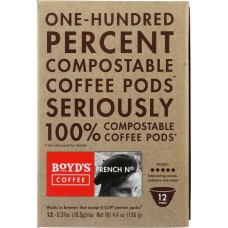 BOYDS: French No. 6 Coffee Single Cups, 12 pcs