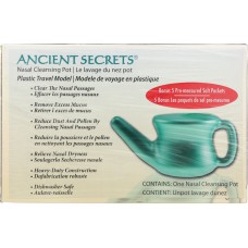 ANCIENT SECRETS: Plastic Travel Nasal Cleansing Pot, 1 ea