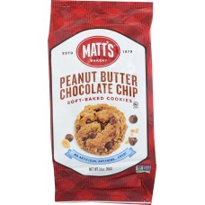 MATTS COOKIES: Cookies Chocolate Peanut Butter, 14 oz