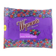 WYMANS: Fresh Frozen Triple Berry Blend, 3 lb