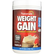 NATURADE: Weight Gain Vanilla, 40.6 oz