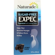 NATURADE: Herbal Expec Sugar Free Licorice, 8.8 oz