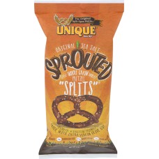 UNIQUE: Sprouted Whole Grain Splits Pretzels, 8 oz