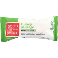 GOOD FOOD MADE SIMPLE: Turkey Sausage Breakfast Burrito, 5 oz