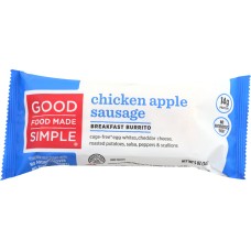 GOOD FOOD MADE SIMPLE: Chicken Apple Sausage Egg White Breakfast Burrito, 5 oz