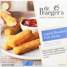 DR. PRAEGER'S: Lightly Breaded Fish Sticks, 10.2 oz
