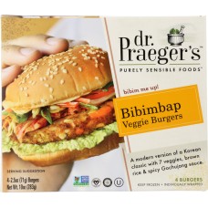 DR PRAEGER: Bibimbap Veggie Burgers, 10 oz