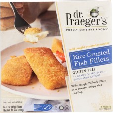 DR PRAEGER: Rice Crusted Fish Fillets, 10.20 oz