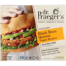 Dr Praeger Black Bean Burger Veggie, 10 Oz