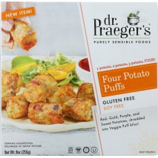 DR PRAEGER: Four Potato Puffs, 9 oz