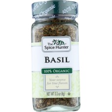 THE SPICE HUNTER: 100% Organic Basil, 0.3 oz