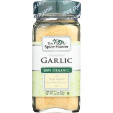 THE SPICE HUNTER: 100% Organic Granulated Garlic, 2.2 oz