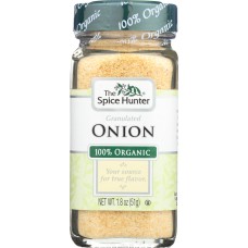 THE SPICE HUNTER: 100% Organic Onion Granulated, 1.8 oz