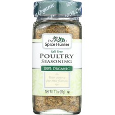 SPICE HUNTER: 100% Organic Salt Free Poultry Seasoning, 1.1 oz