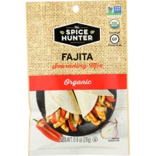 THE SPICE HUNTER: Fajita Organic Seasoning Mix, 0.9 oz
