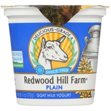 REDWOOD HILL FARM: Plain Goat Milk Yogurt, 6 oz