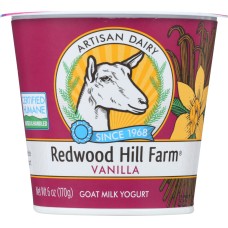 REDWOOD HILL FARM: Goat Milk Vanilla Yogurt, 6 oz