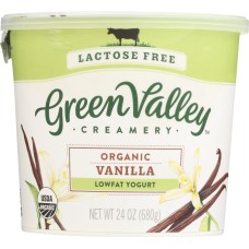 GREEN VALLEY CREAMERY: Organic Vanilla Low Fat Yogurt, 24 oz