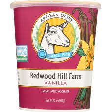 REDWOOD HILL FARM: Goat Milk Yogurt Vanilla, 32 oz