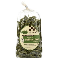 AL DENTE: Spinach Fettuccine Pasta, 12 oz