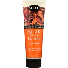 SHIKAI: All Natural Hand & Body Lotion Sandalwood, 8 Oz