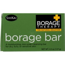 SHIKAI PRODUCTS: Borage Therapy Non-soap Cleansing Bar, 4.5 oz