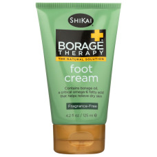 SHIKAI: Borage Therapy Foot Cream Unscented, 4.2 oz